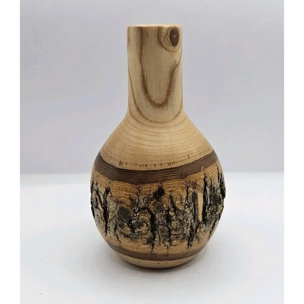 John Berglund Hand Turned Signed Raw Wood 5